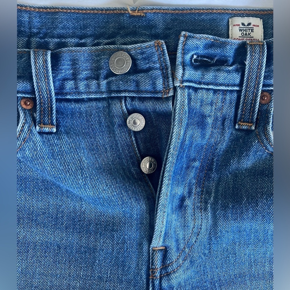 Levi’s White Oak Cone Button Fly Denim Jeans - Picture 7 of 16